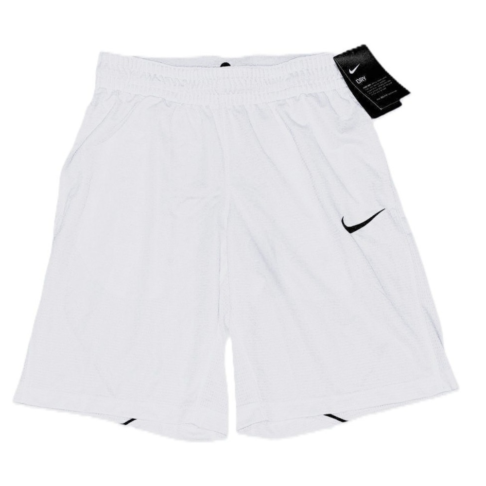 Nike Dri-Fit Women's S Basketball Athletic White Drawstring Shorts w Pockets NWT